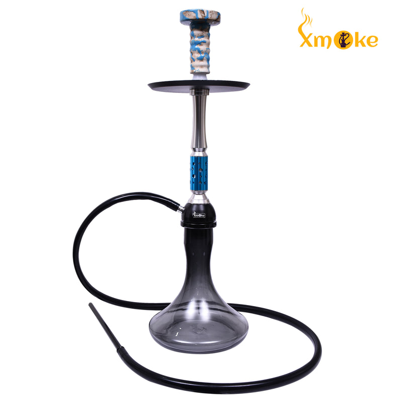 Xmoke HoneyComb Hookah with Phunnel Chillum / Bowl and Silicone Hose (Mix Color)