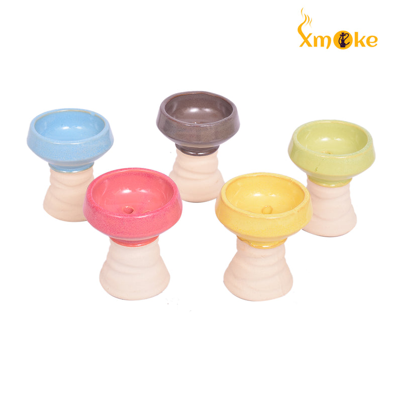Xmoke Colorful Ceramic Hookah Chillum (Hookah Head) Mix Color