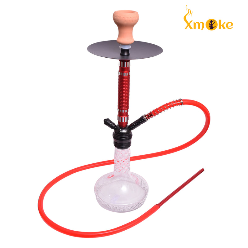 Xmoke Cutter Medium Hookah with Silicone Hose (Multiple Color Options)
