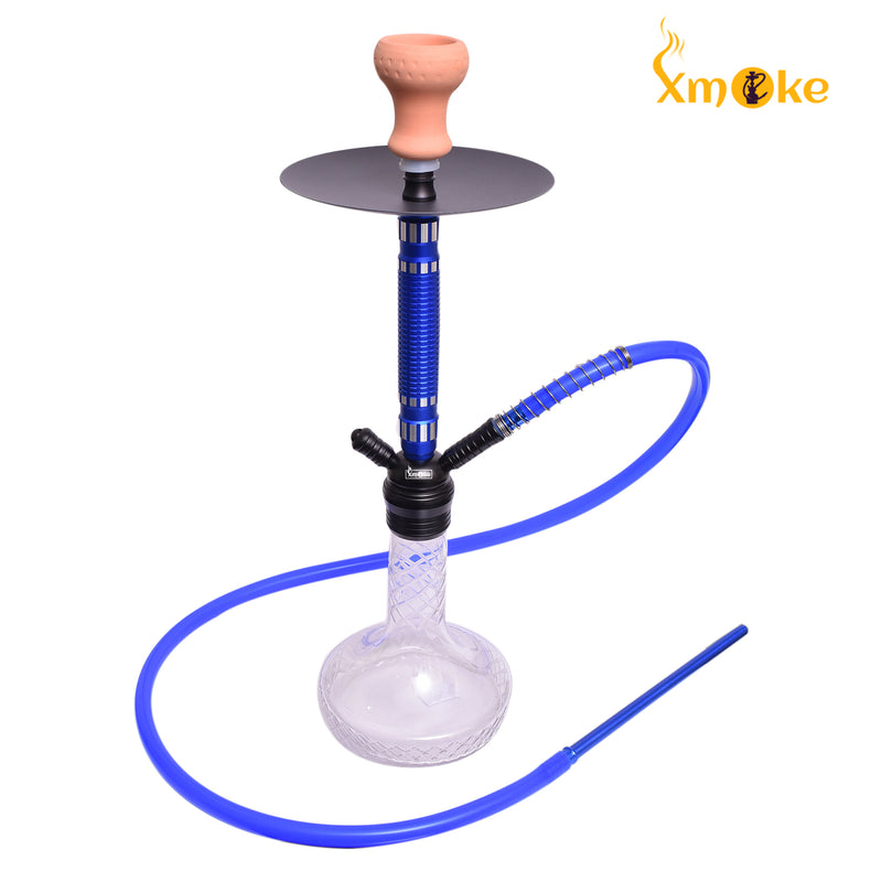 Xmoke Cutter Medium Hookah with Silicone Hose (Multiple Color Options)