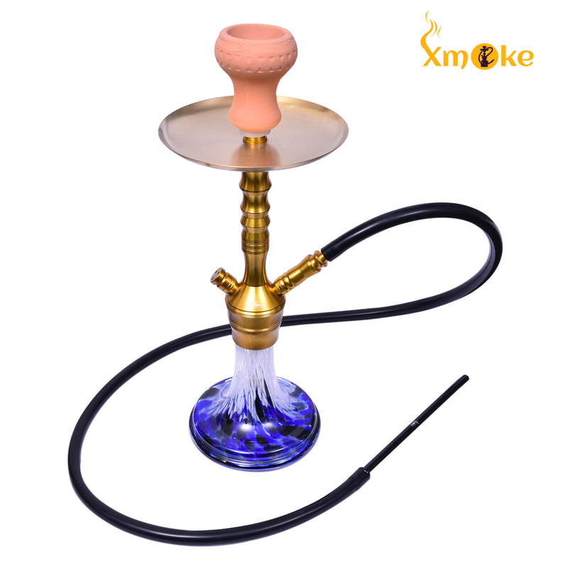 Xmoke Layla Printed Hookah with Silicone Hose (Mix Color)