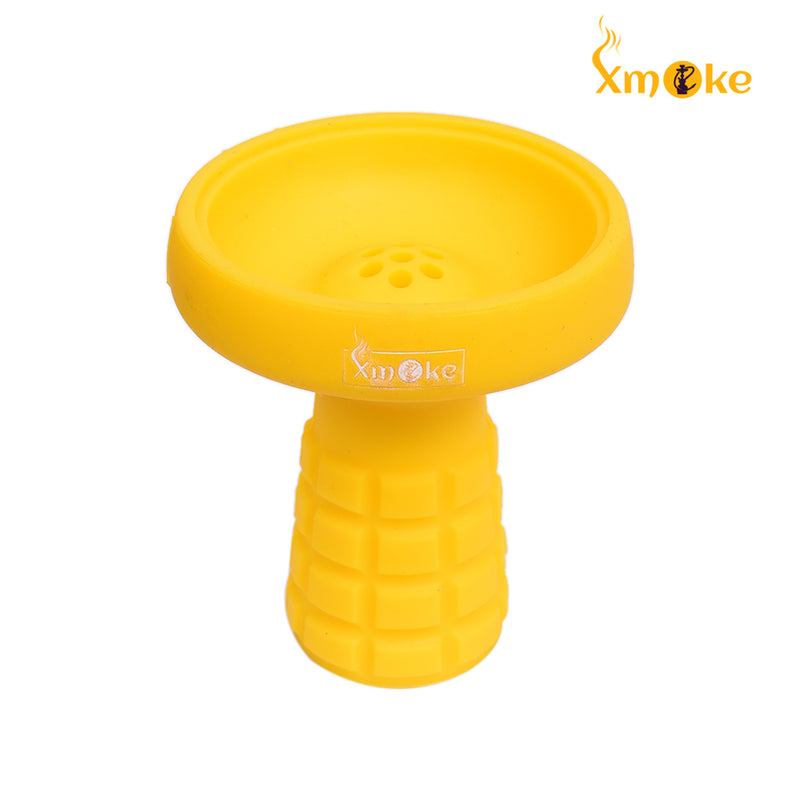 Xmoke Designer Silicone Chillum (Hookah Bowl / Head) - Yellow Color