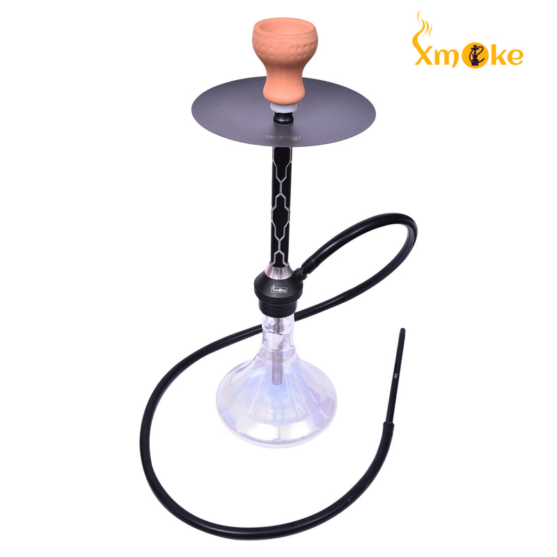 Xmoke Windiw Cut Hookah with Silicone Hose (Mix Color)