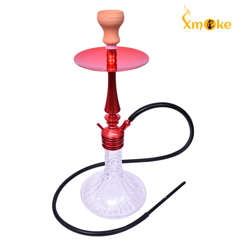 Xmoke XMAN Hookah with Silicone Hose (Red Color)